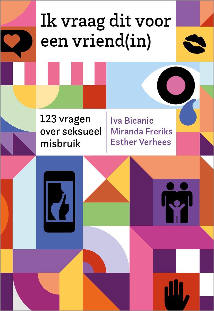 boekcover ik vraag dit voor een vriend(in) gekleurde vlakken en geometrische vormen